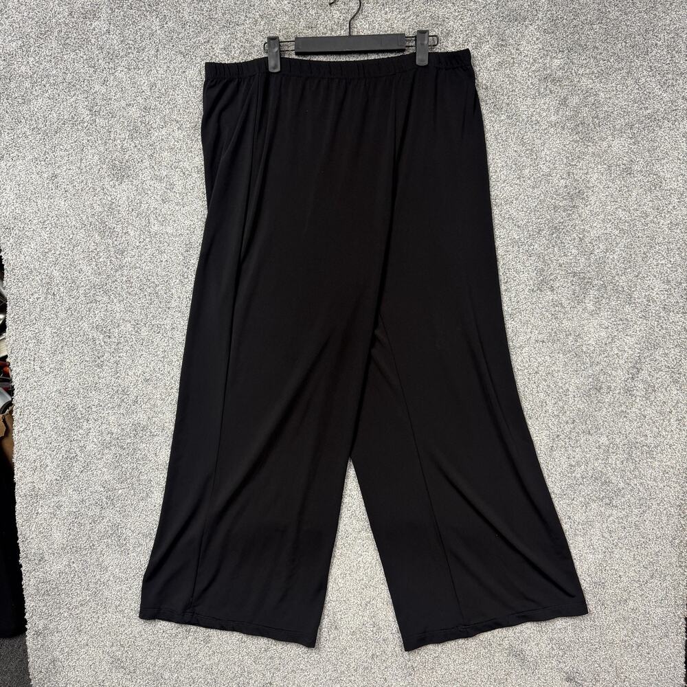 Bob Mackie Dress Pants L 36x28 Slinky Minimalist Officecore Lagenlook Cruisewear